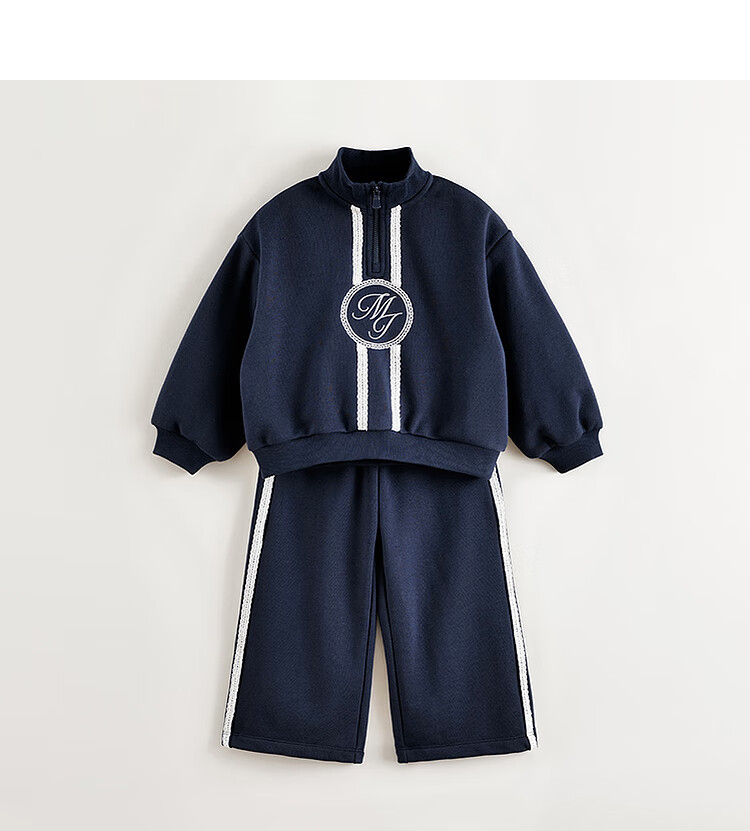 MARC&JANIE Girls' Sweet Lace Sports Outfit, Children's Set, Spring 2025 Collection, 250296 2