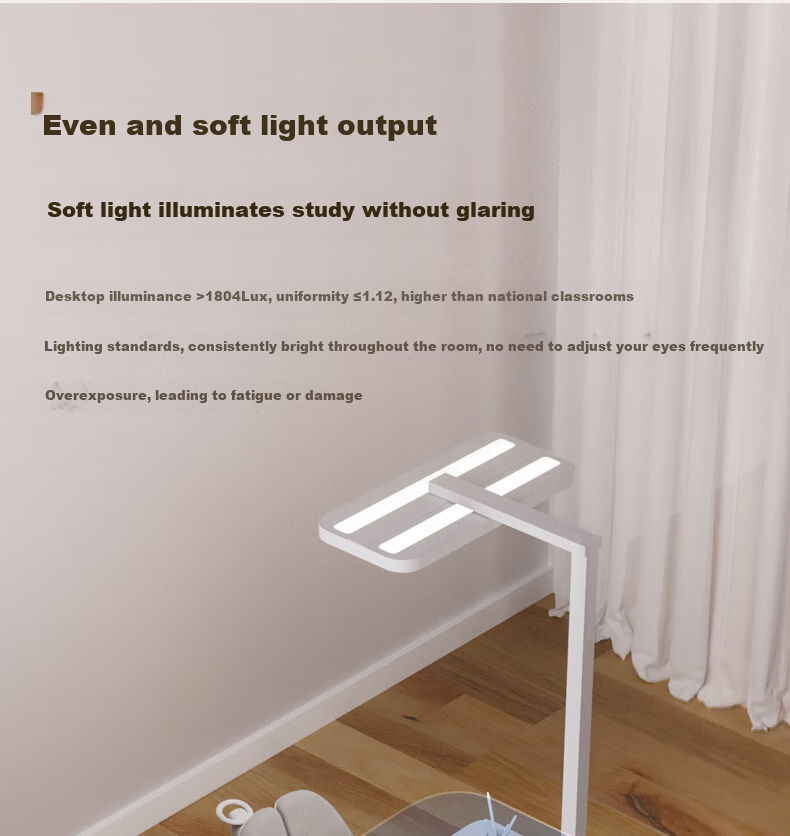 Mulinsenzhaoming, Large Road Lamp Eye Protection Light, Full Spectrum Floor Lamp, Study Lamp, Puli Lamp, Pearl Red Light Eye Protection Lamp, Aurora Pro 28