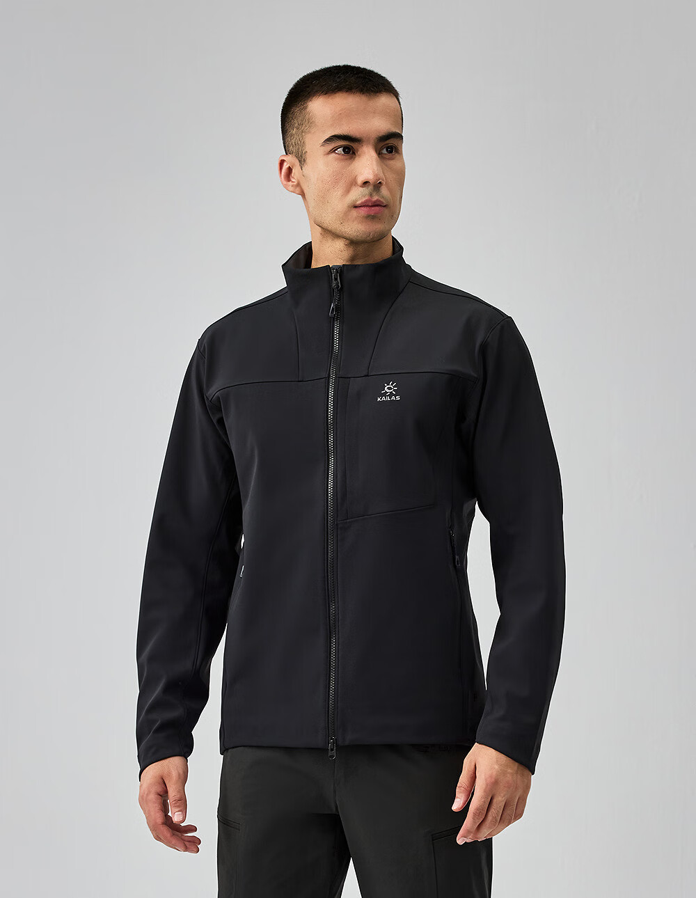 KAILAS M8 IC Stand Collar Thermal Softshell Jacket Men Durable Stretch Outdoor Climbing Windproof Jacket Autumn Winter 12