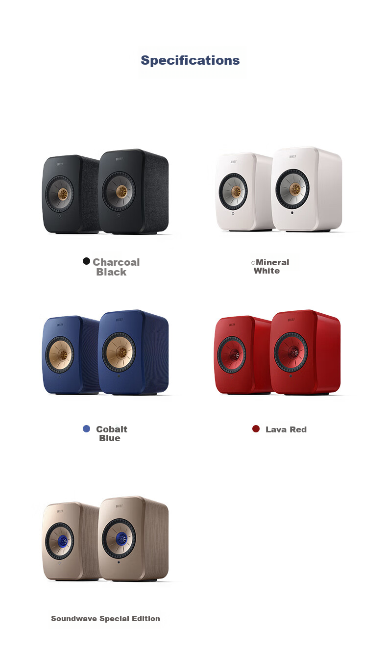 KEF LSX II Soundwave Desktop Computer Speakers, Wireless HiFi 2.0 Stereo Bluetooth Active Speakers, High-Fidelity Living Room TV Speakers for Home Use, Gift with Subsidy 9