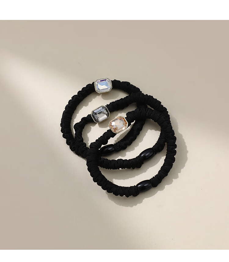 CHIMERA 3 Pieces High Elasticity Hair Ties, Versatile Hair Bands for Bun And Ponytail, Women's Mid-Autumn Festival Gift 5