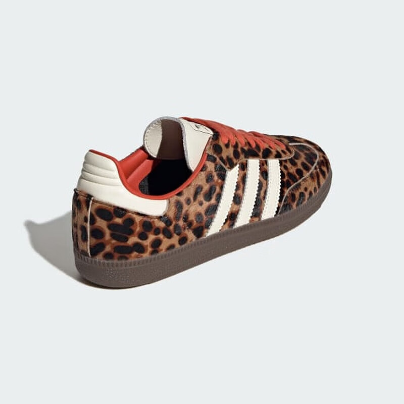 Adidas SAMBA Trefoil Casual Shoes for Women, Leopard Print Brown JI2734 Size 36.5 6