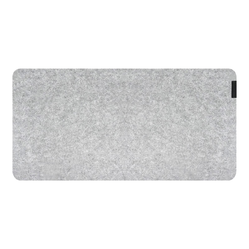 EXCO Mouse Pad, Felt Desk Mat, Extra Large, Computer Desk, Office Gaming, Wear-Resistant, Non-Slip, Rubber Bottom, Thickened Keyboard Pad, 900*450mm, Rollable And Portable, Light Gray 0297