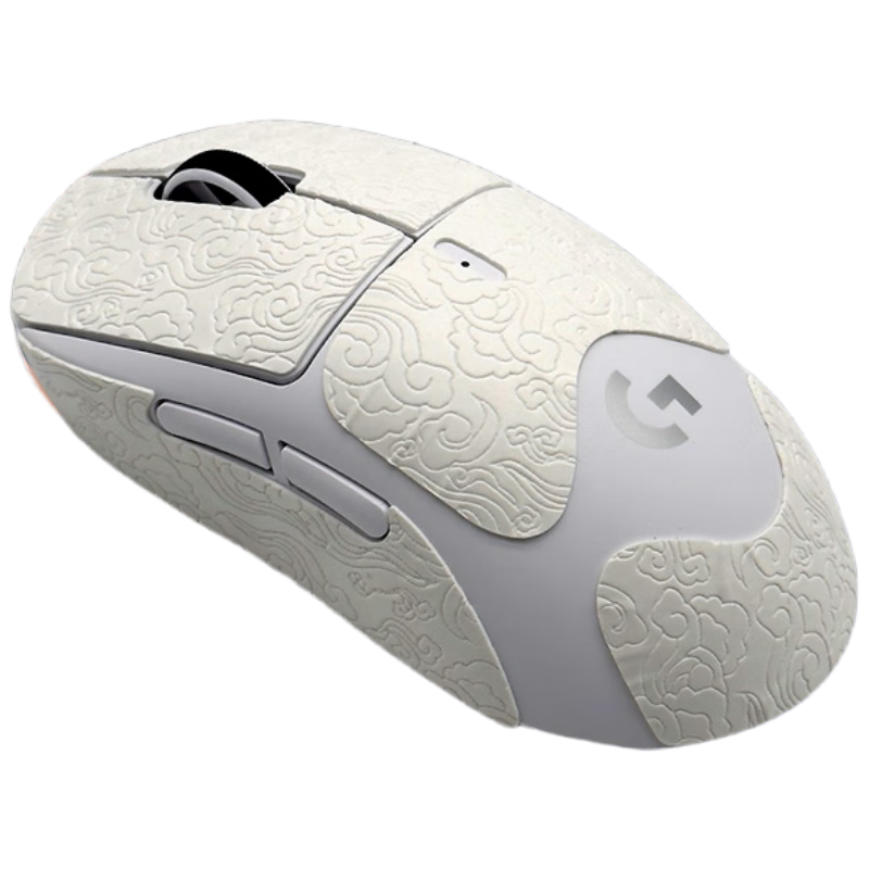 JPLAYER Suitable for GPW First And Fourth Generation Zhuque Mouse Anti-Slip Sticker, Sweat-Resistant Side Adhesive, Logitech GPW1 Gaming Wireless Mouse Sticker, Frosted Anti-Sweat Auspicious Cloud Pattern Full Coverage