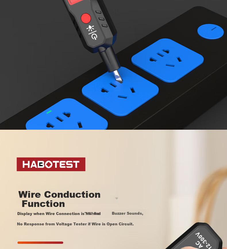 HABOTEST HT89 Intelligent Test Pen, Contact-Type Voltage Tester, HT89 8