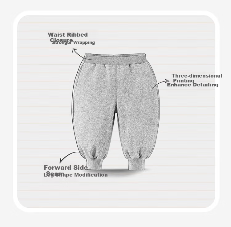 Ciciibear Moisture-Wicking Bear Pants, Ciciibear Boys' Knit Pants Spring And Autumn Style Sweatpants, Baby Casual Pants Children's Trousers 12