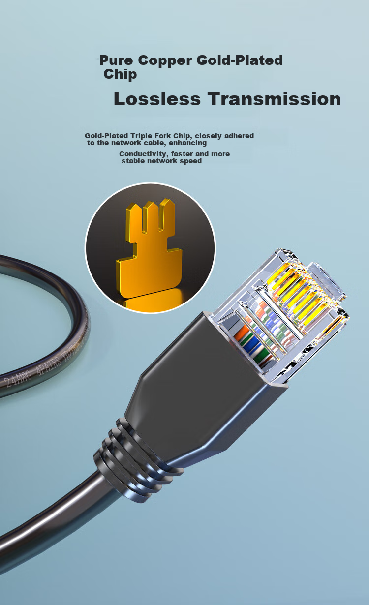HAILE Cat5e Pure Copper Outdoor Special Network Cable Waterproof Sunproof with RJ45 Connectors, 5 Meters Outdoor Surveillance Broadband Computer Network Cable Patch Cord Finished Line HT-6508 4
