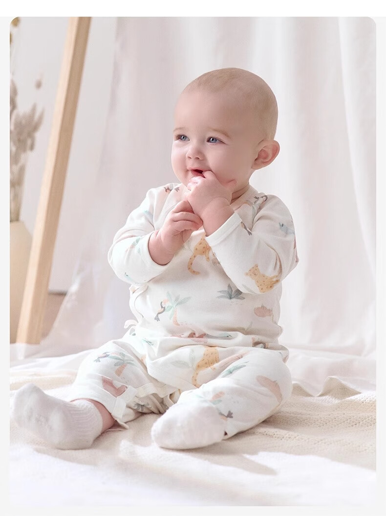 DAVE & BELLA Newborn Baby Spring and Autumn Romper Monk Suit for Boys and Girls 16