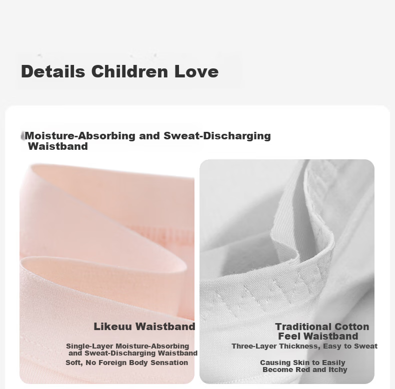 Like Uu Children's Underwear, Boys And Girls Pure Cotton Class A Underwear, Puberty Elementary School Students' Underwear [Girls' Triangle Combination 1] 11