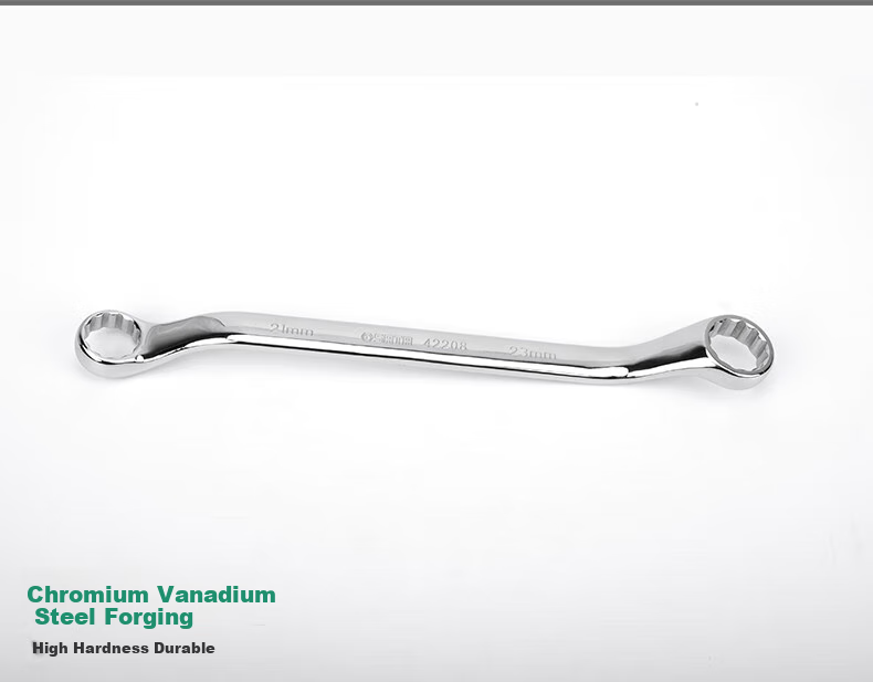 SATA Fully Polished Double-Ended Star Wrench, Automotive Repair Double Star Wrench Tool, 22x24mm, 42209 4
