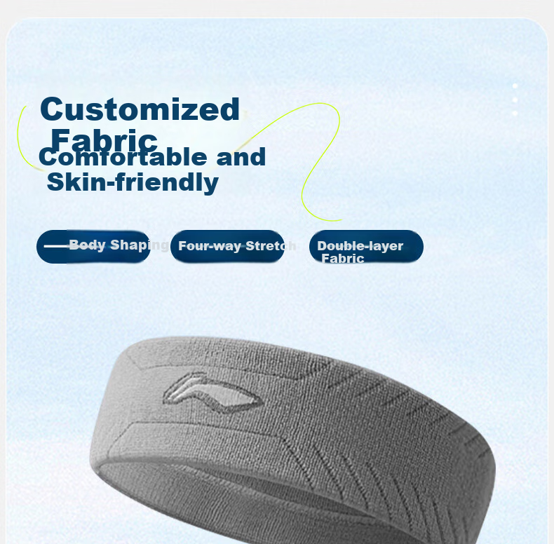 Li-Ning Sports Headband for Men And Women, Sweat-Absorbing And Anti-Sweat Headband, Hair Tie, Headscarf, Headband for Children, Running, Basketball, Yoga, Sweat-Guiding Band 17