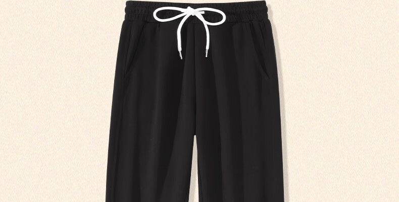 Huili Women's Sweatpants, 2026 New Spring And Autumn Style, Loose Straight-Leg Pants for Petite Figures, Elastic Ankle Joggers, Preppy-Style Athletic Casual Pants 26