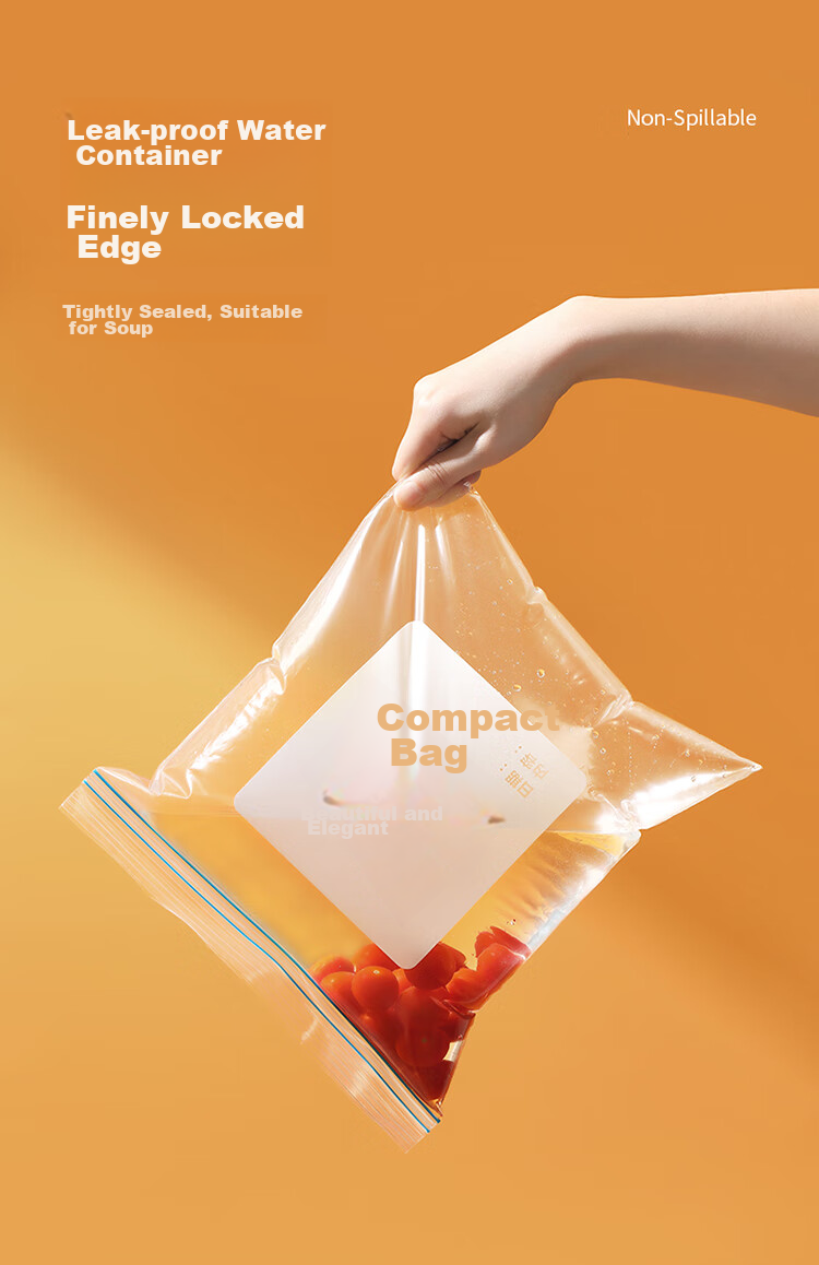 MARYYA Large Standing Sealed Bags, 20 Pieces, Thickened Food-Grade Fresh-Keeping Zipper Lock Self-Sealing Bags for Refrigerator And Kitche 4
