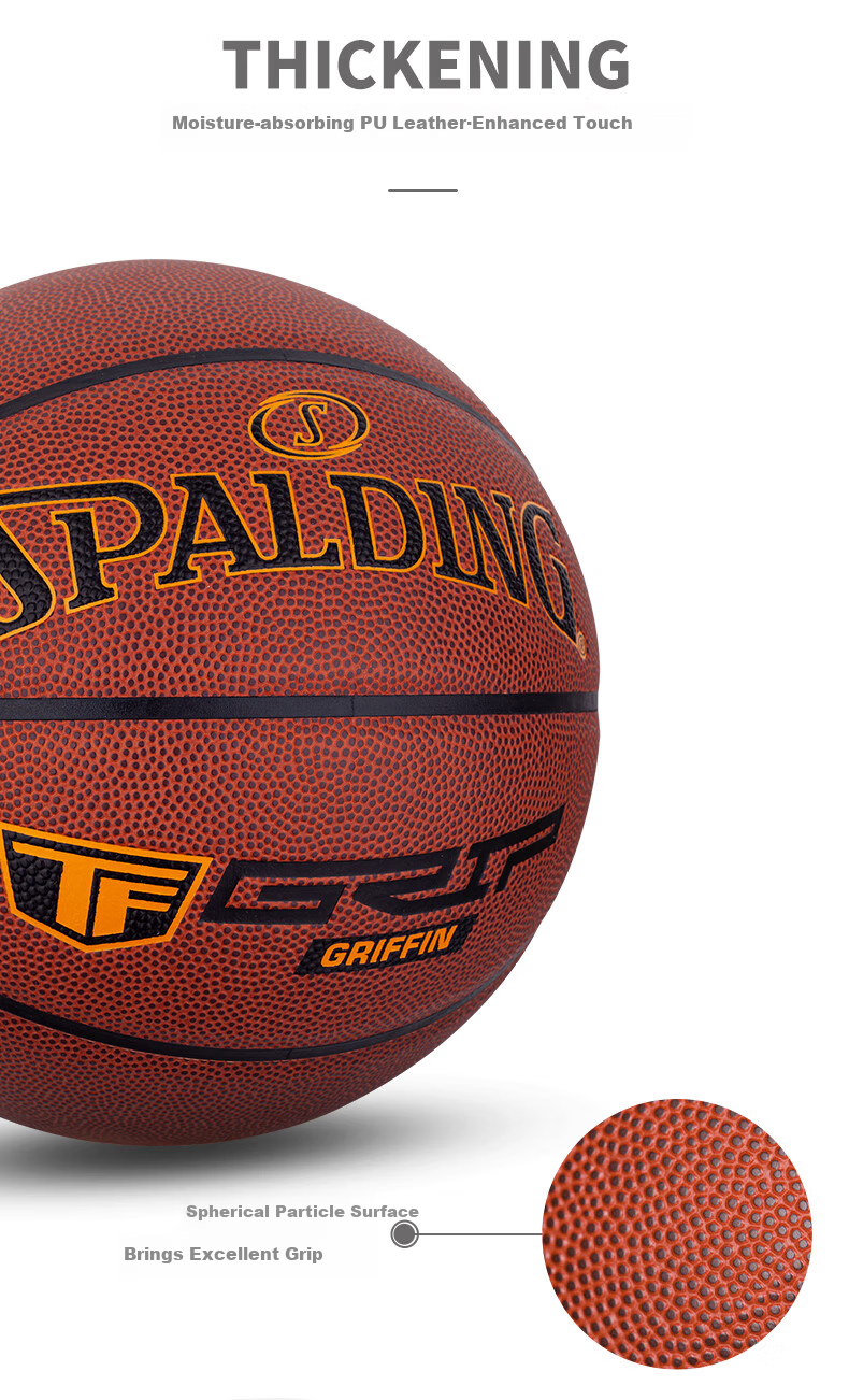 SPALDING Basketball TF Legend Master Control, Newly Upgraded Silver Professional Elite Competition Size 7 76-873YREV1 4