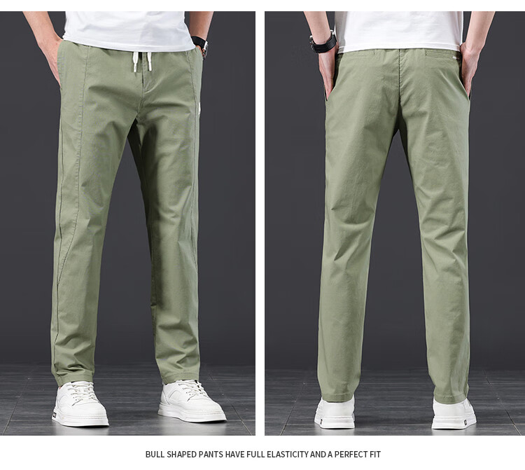 JEEP Comfortable And Simple Casual Pants for Men, 2026 Summer Fashion Versatile Straight-Leg Trousers, Commuter Long Pants for Me 9