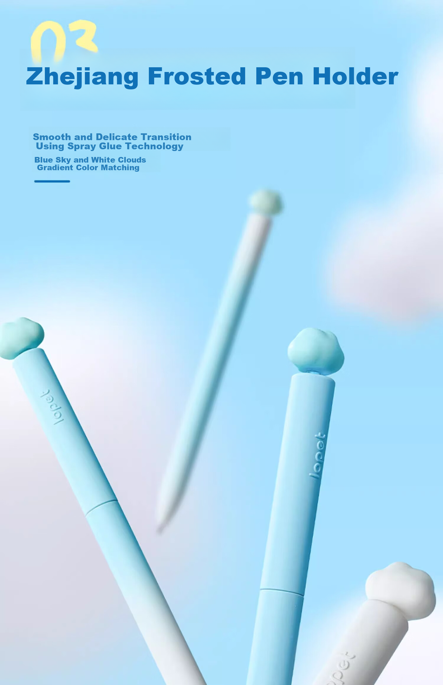 LOPET Cloud Gel Pen, Quick-Drying, High Aesthetic Value, Exam Pen for Students, 0.5mm Black Pen, Smooth Writing for Middle School Students, Black Ink Pen, Signature Pen, Ballpoint Pen, 4 Pcs LT-1397 7