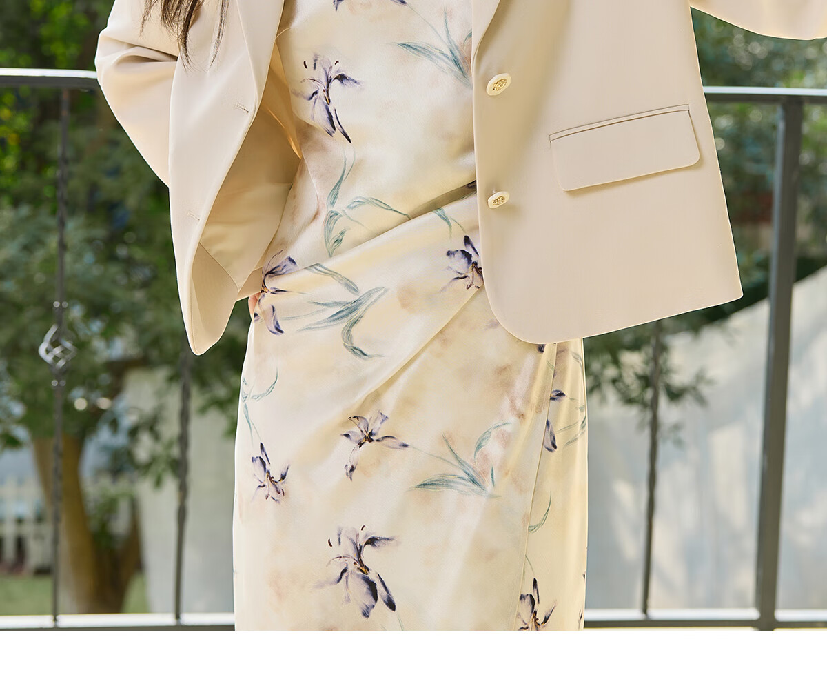 Taxiang Short Blazer Jacket for Women, Spring And Autumn High-End Style, Elegant Women's Suit Jacket Cardigan Top T51D035 11