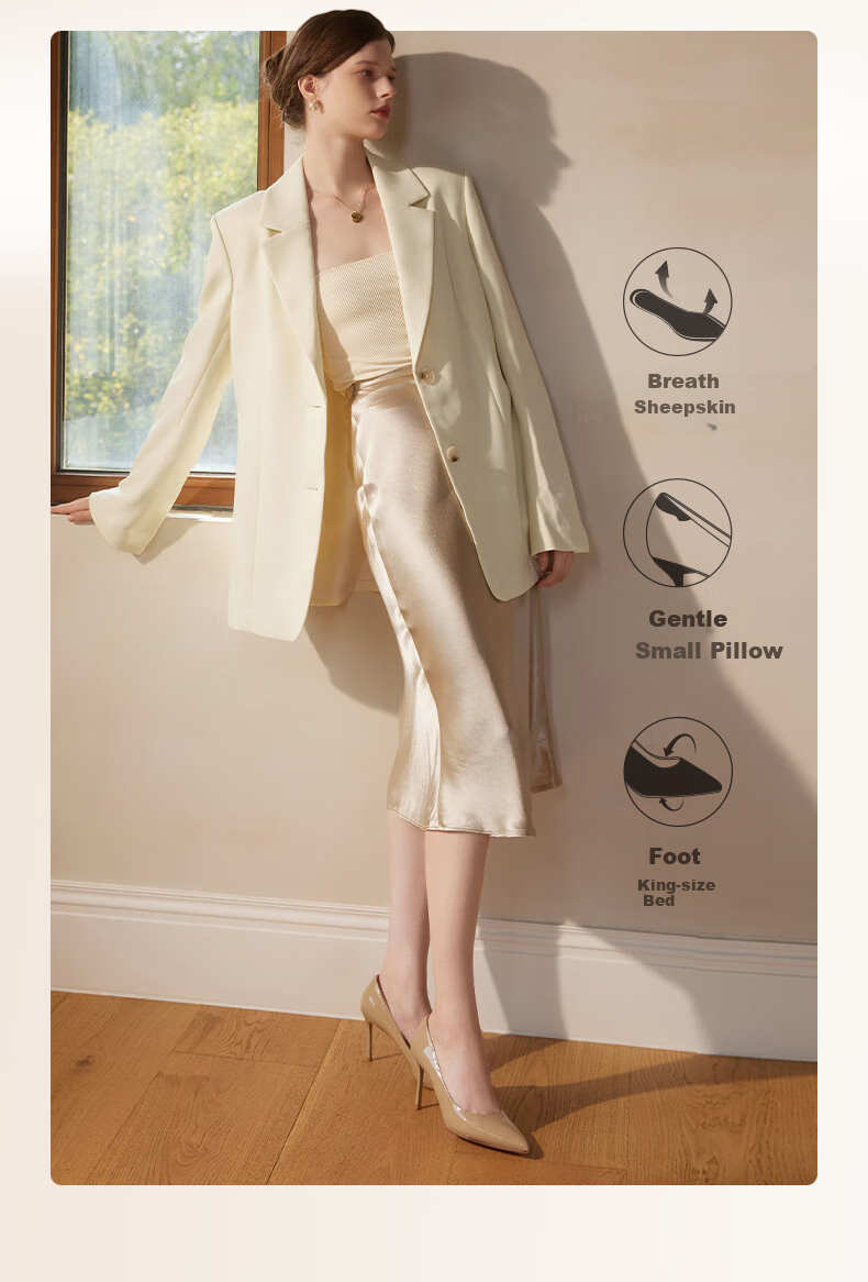 73Hours Celebrity-Inspired Women's Shoes, Brittany Upgraded New Comfortable Thin High Heels, Commuter Shallow-Mouth Women's Pumps 2