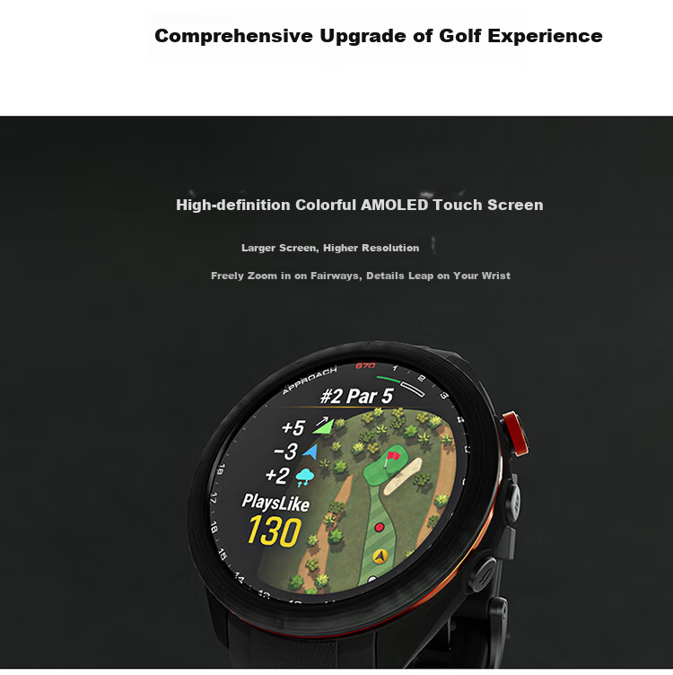 GARMIN Approach S70 Moon Rock Gray (42mm) Golf Gift Box Set, Blood Oxygen Running Outdoor Sports Watch 3