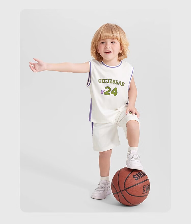 Ciciibear [3x Quick-Drying Moisture-Wicking] Ciciibear Boys' Summer Outfit Set, Baby Sports Jersey, 2025 New Style Children's Summer Wear 5