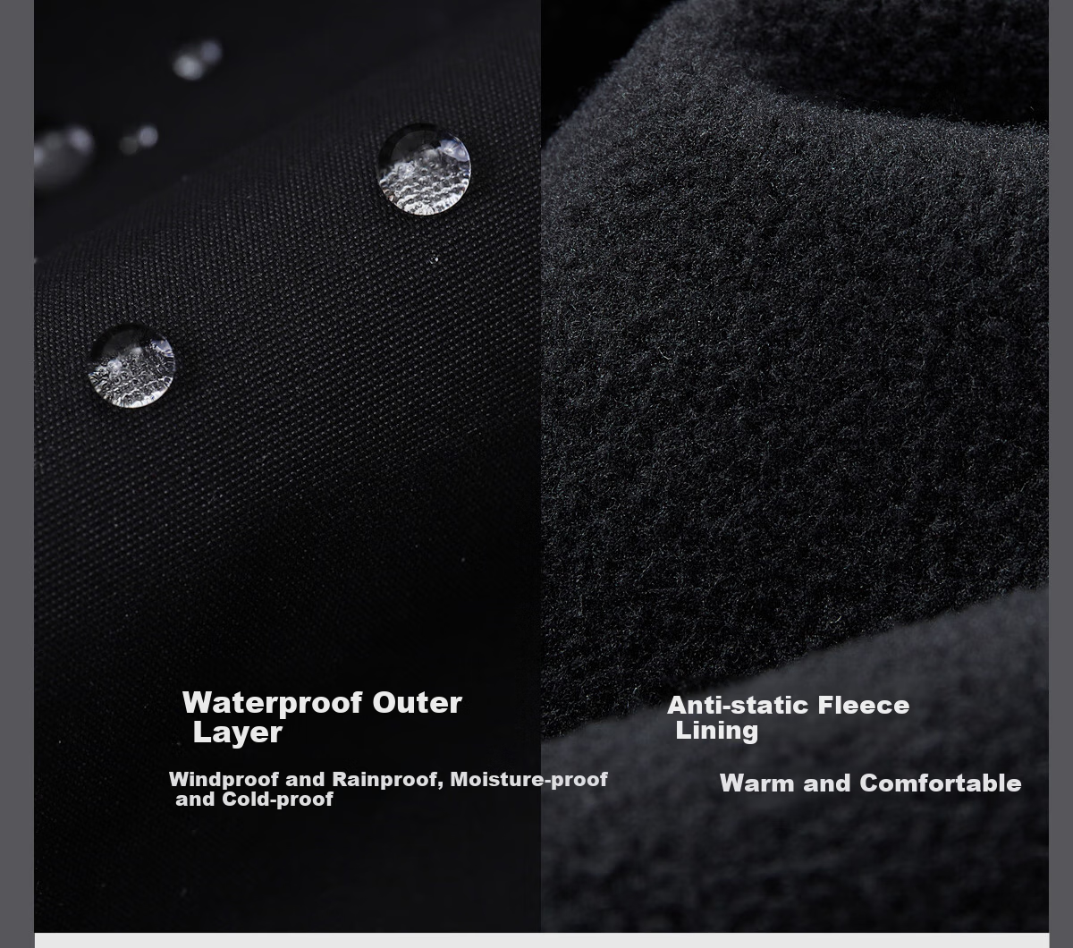 CAMEL Men's Jacket, Cotton Coat, Winter Hooded Fleece-Lined Thickened Waterproof Workwear Cotton Jacket for Men, M34CAEC735 22