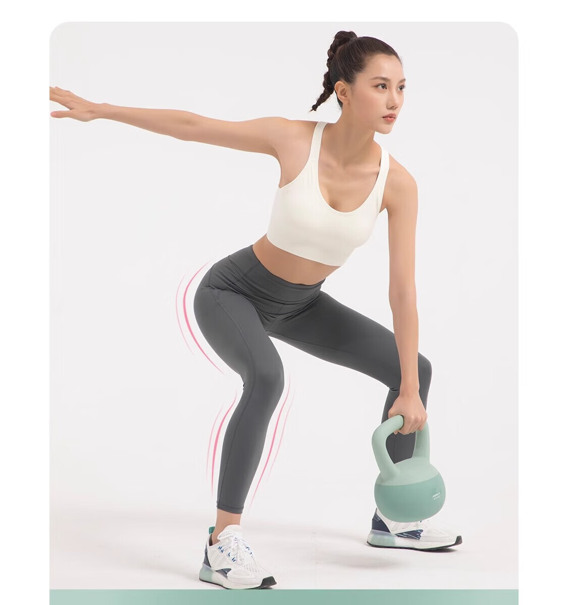 JOINFIT Soft Kettlebell Women's Fitness Equipment Home Dumbbell 6kg Blue-Green F.S.002AC-J 13