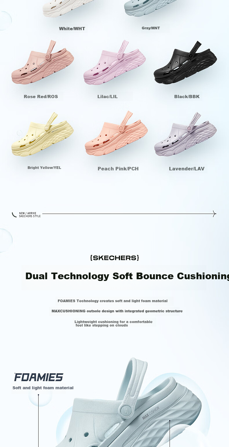 Skechers Women's Summer Perforated Sandals, Platform Shoes with Thick Soles for Outdoor Wear, Beach Shoes with Comfortable Cushioning 3