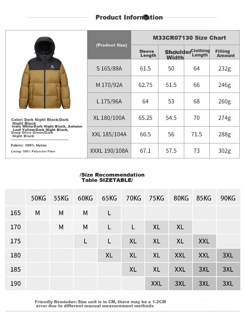 CAMEL Flame Mountain down Jacket 2.0 Wang Junkai Edition [Wang Zhe Kai Armor] Men's Thickened Warm Coat for Winter 29