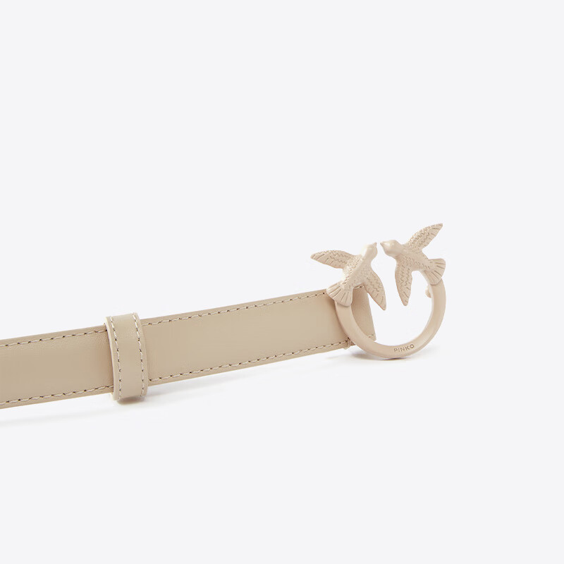 PINKO [Pin Gao] Women's Classic Swallow LOGO Black Buckle Belt S Gift for Girlfriend 100143A1K2 Luxury Present 13