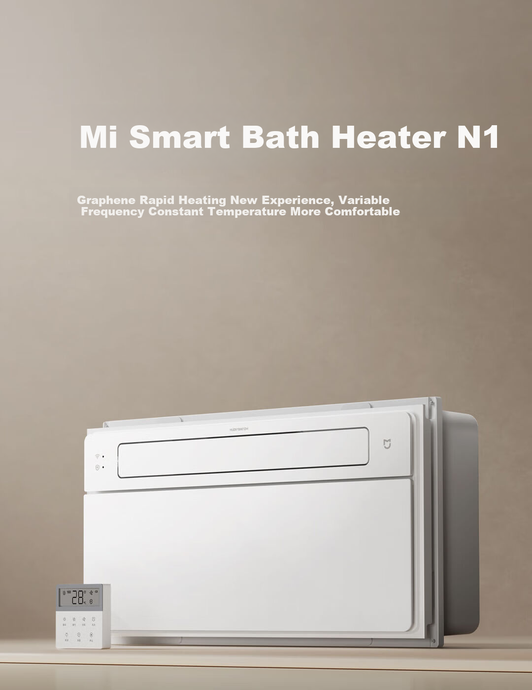 Mijia Intelligent Bathroom Heater Variable Frequency Constant Temperature Series Graphene Rapid Heating Smart Disinfection Warm Air Exhaust N1 2