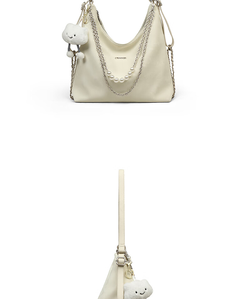 C.BANNER Leather Handbag for Women, Shoulder Bag, Crossbody Bag, Light Luxury Underarm Bag, Brand Birthday Gift for Girlfriend on May 20 10