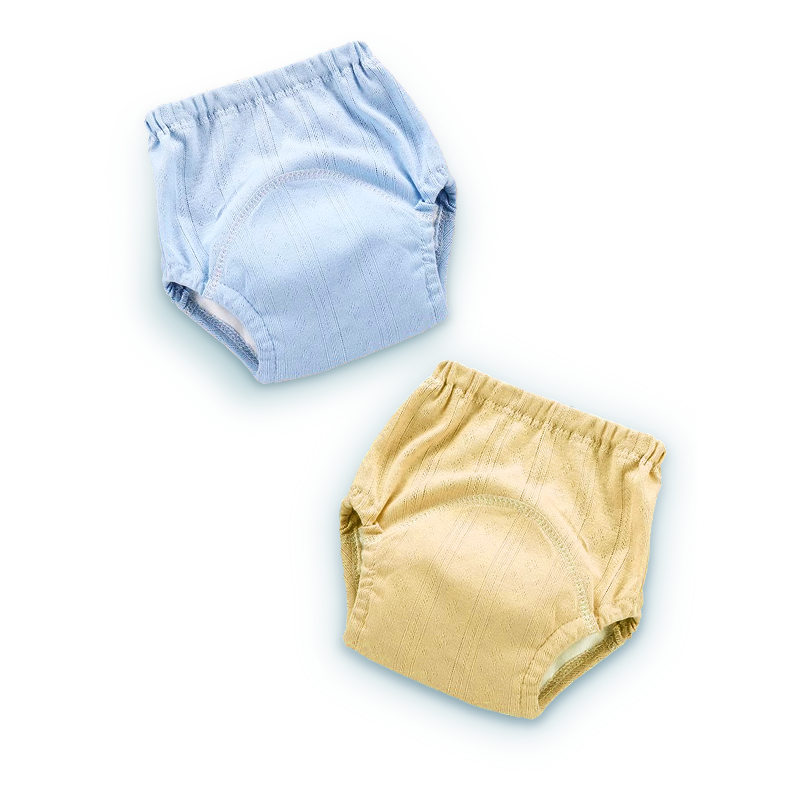 Cotton Moisture Baby Diaper Pure Cotton Training Pants Washable Unisex Newborn Potty Training Diapers 2-Pack Size M