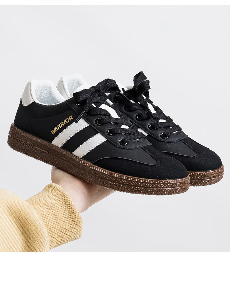 Warrior Official Women's Shoes 2026 New Summer Casual Sneakers for Women Simple Leisure Shoes White Gray Black Size 35 17