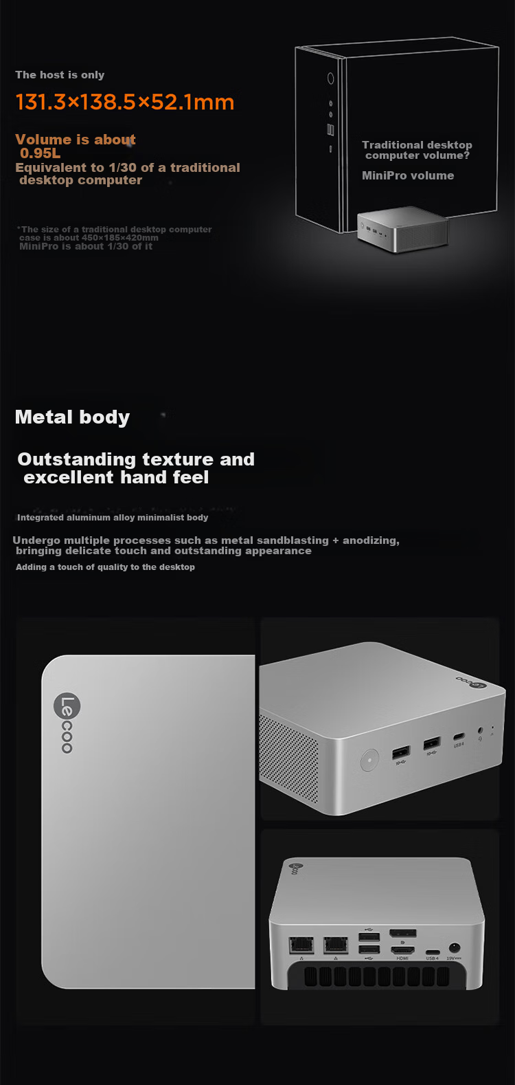 Lenovo ThinkCool MINI PRO Business Mini Desktop Computer OpenClaw One-Key Deployment (U7 258V 32GB LPDDR5x 1TB SSD) 3