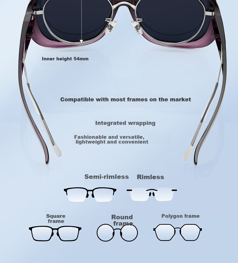 One&one Polarized Glasses, Nearsighted Sunglasses for Women, Nearsighted Sunglasses for Men, Driving Anti-Glare Clip-On Sunglasses 14