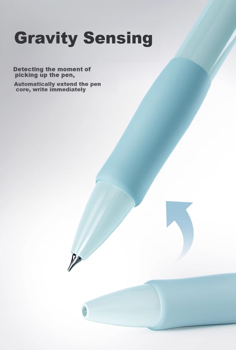 Wusheng Lingdong Pen, Pen-Removing Black Technology Gel Pen, Gravity-Sensing Black Pen, Quick-Drying Smooth Writing, for Middle School Students, High-Quality Water-Based Pen, Stationery, Retractable Creative Signing Black Set 5