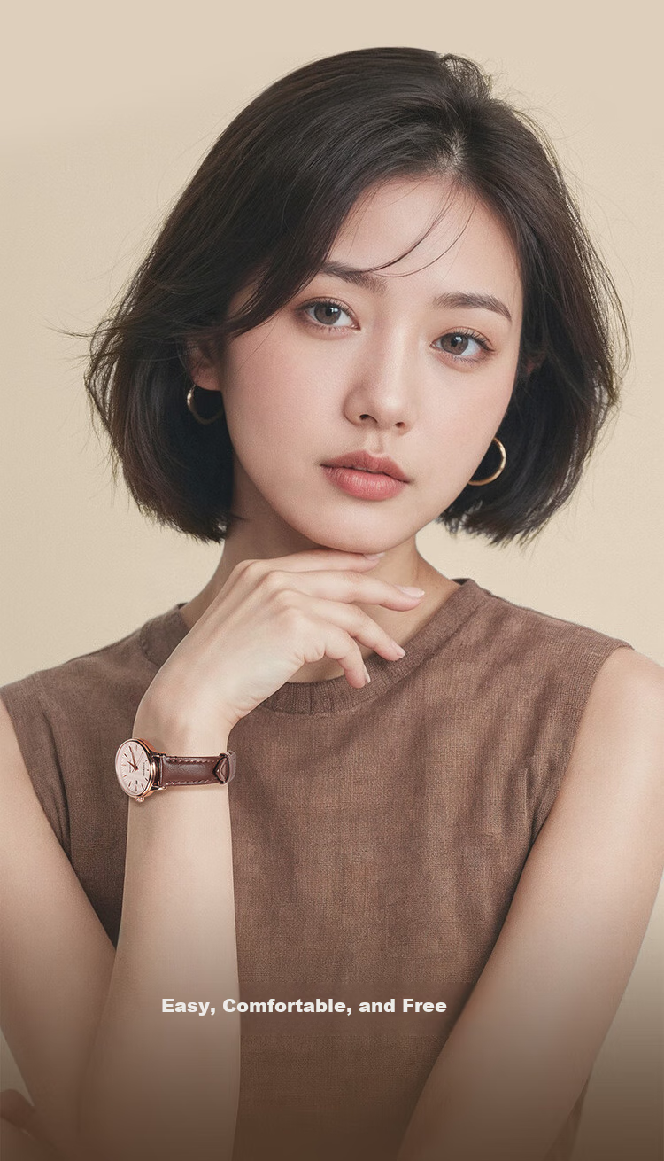 TIAN WANG Women's Watch 38-Section Gift Leather Strap Quartz White Dial Brown Strap LS31541P.D.LC1.W 21