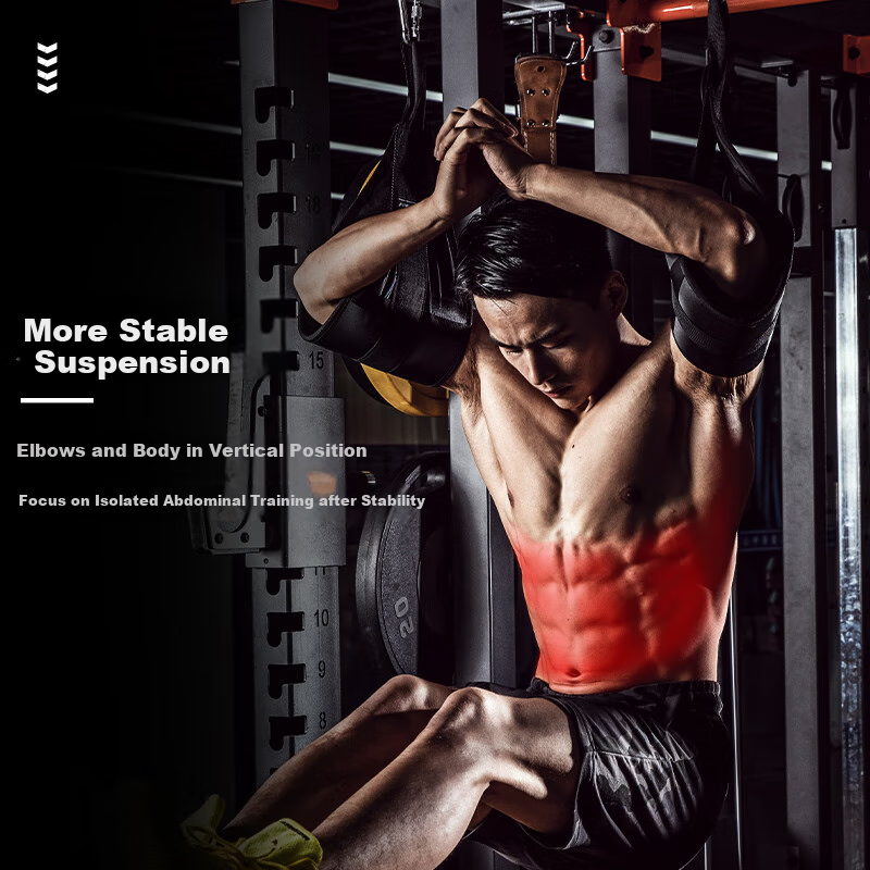 LARASTAR Hanging Leg Raises with Straps, Pull-Up Assist Band, Abdominal Crunch Support Band for Fitness Training