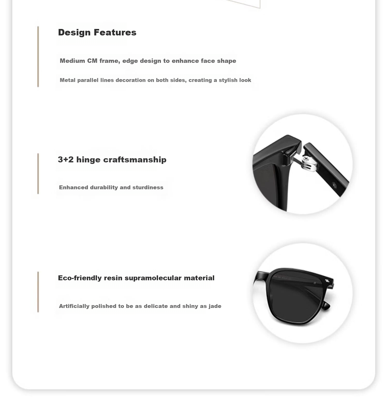 LOHO Polarized Sunglasses, High-End Slimming Effect, Women's Style, 2026 New Model, Sun Protection, UV Protection, Eye Care, GM Glasses 5