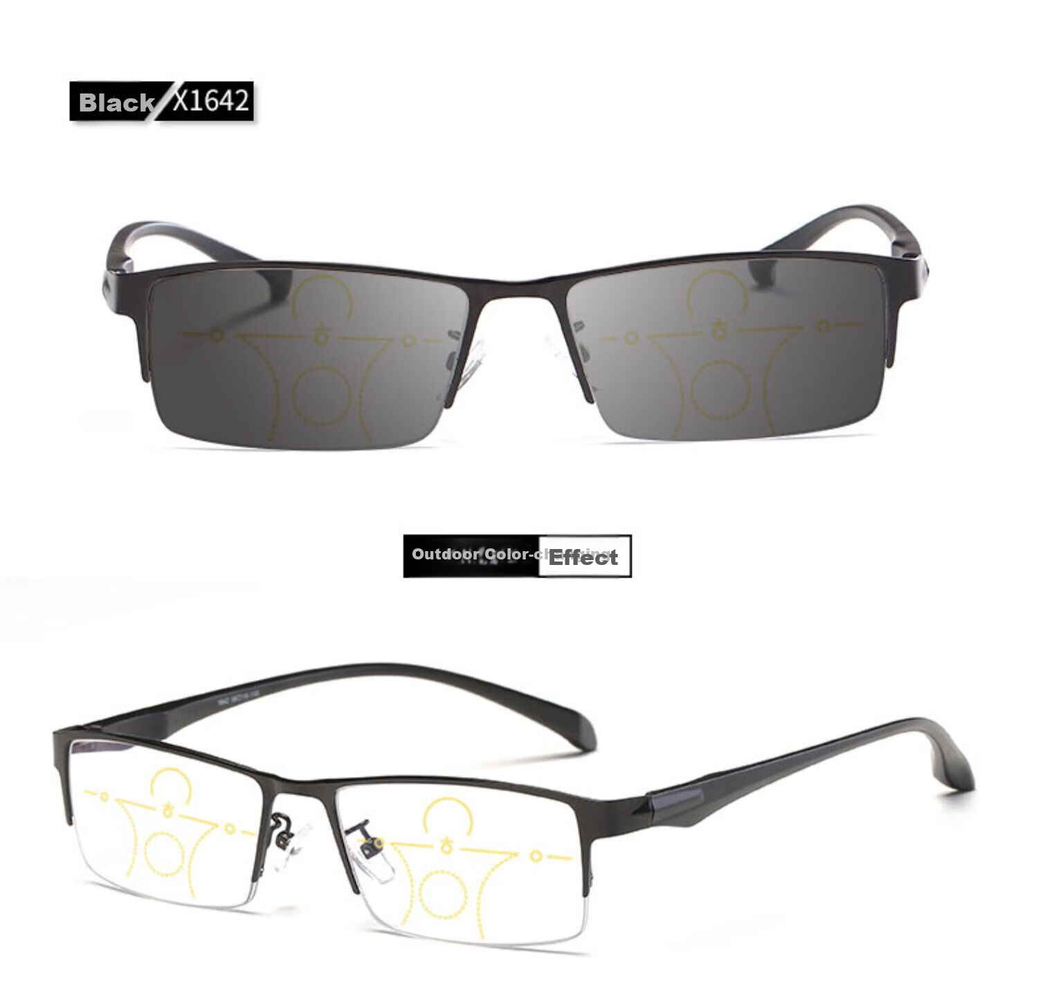 GOGOSOON German Lenses Reading Glasses for Men, Bifocal Automatic Power Adjustment, Smart Zoom And Color-Changing, High-Definition Anti-Blue Light 6
