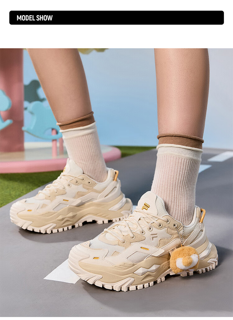 FILA FUSION Women's Candy Casual Thick-Soled Dad Sneakers Sports Shoes 5
