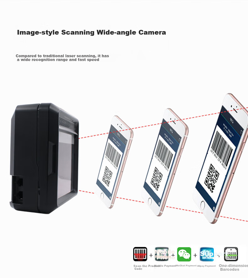 Youku Two-Dimensional Cashier Scanning Platform, Pharmaceutical Traceability Code Supermarket Payment Factory Production Line Scanning Gun Industrial-Grade Million-Pixel Inbound And Outbound Scanner MP8000 11