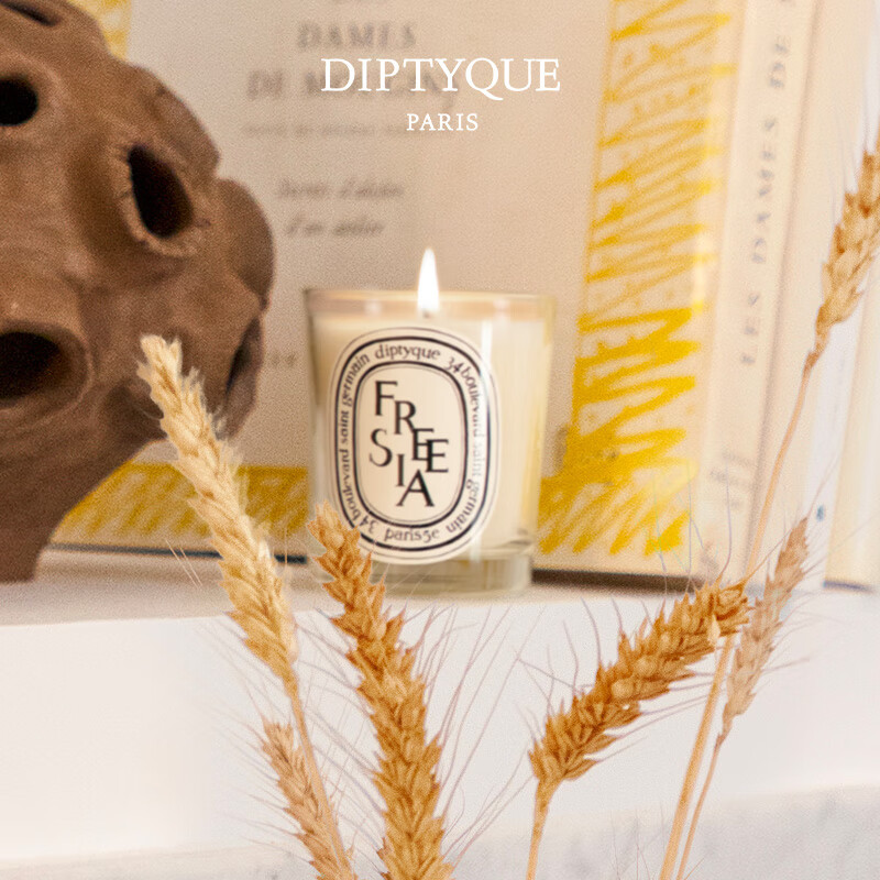 Diptyque Freesia Scented Candle 190g Floral Fragrance Bedroom Candle Christmas Gift for Girlfriend