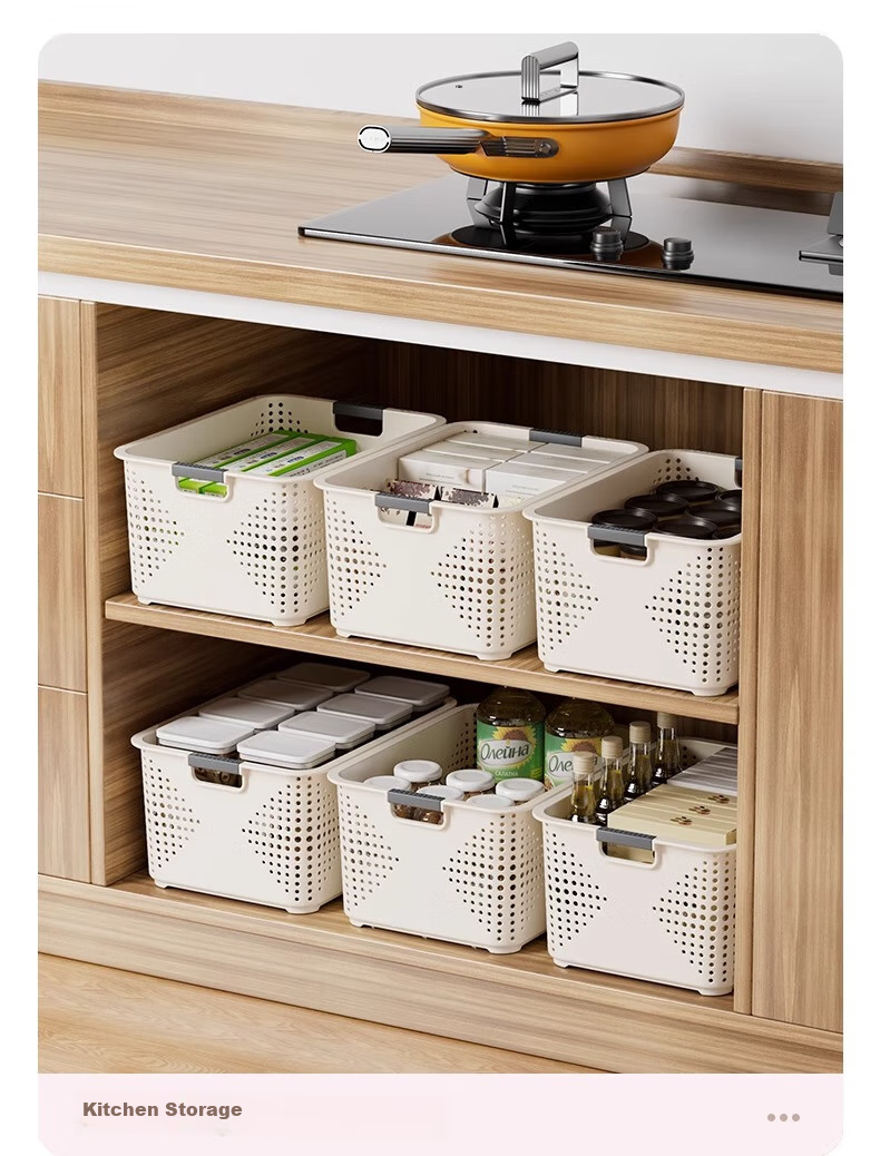 Jiadu Desktop Storage Box, Snack And Toy Organizer, Household Plastic Container, Kitchen Storage Basket, Miscellaneous Item Storage Bi 8