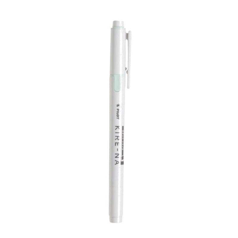 PILOT KIRE-NA Dual-Ended Highlighter Pen, Smudge-Proof Marker, Colorful Fluorescent Pen for Students, Stationery, Journal Outline Pen, Pink Green