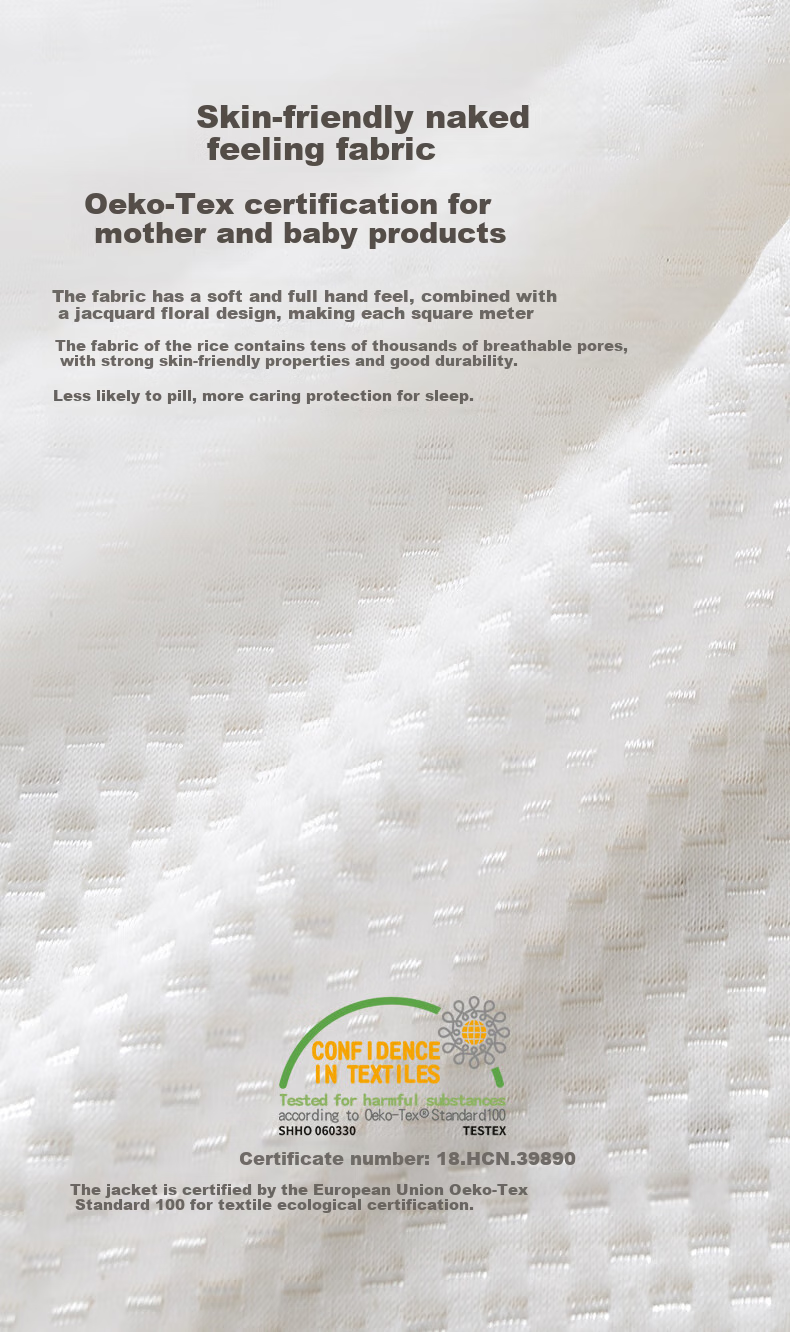 Hodo Thai Imported Natural Latex Mattress, 5cm Thick, 85D Swiss Anti-Mite Cover, 1.8m X 2m, Medium Firmness 14