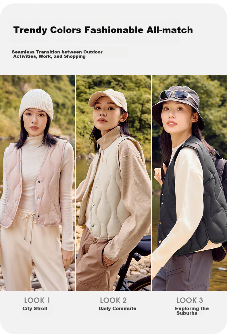 Yalu down Vest for Women, 2026 Autumn And Winter New Style, Lightweight Inner Layer, Warm Fashionable Fitted Coat, Inner Wear V-Neck Vest 6