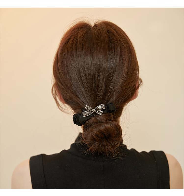 CHIMERA Hair Tie, Crystal Bow, High Elasticity Ponytail Holder, Hair Accessory, Birthday Gift for Wome 6
