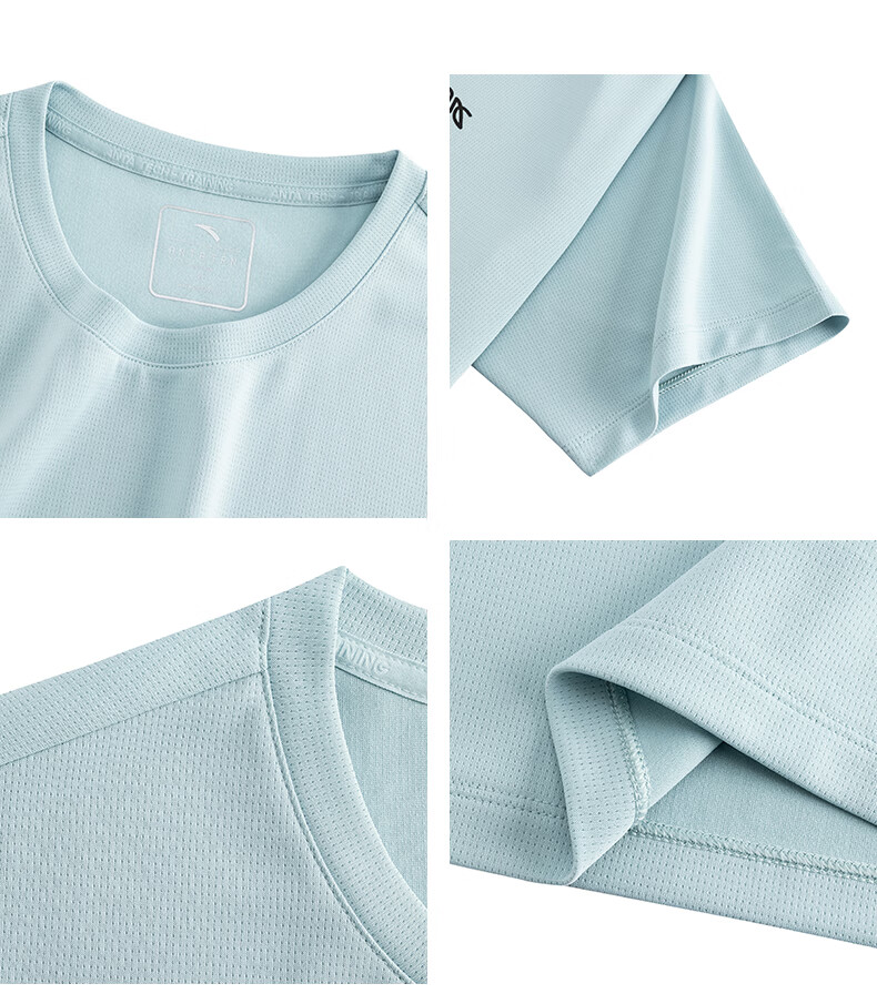 ANTA Quick-Dry T-Shirt, Men's Short-Sleeve T-Shirt for Summer, LOGO Printed Sports Undershirt, Loose-Fitting Moisture-Wicking Breathable Casual Top for Me 14