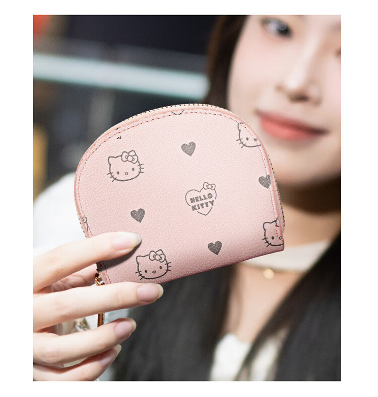Mesuca X Hello Kitty Collaboration Handbag, Women's Luxury Card Holder, Small Coin Purse for Women, Birthday Gift for Girls 5